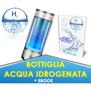 H2 BOTTIGLIA ACQUA IDROGENATA + EBOOK (OFFERTA AI PRIMI 50)
